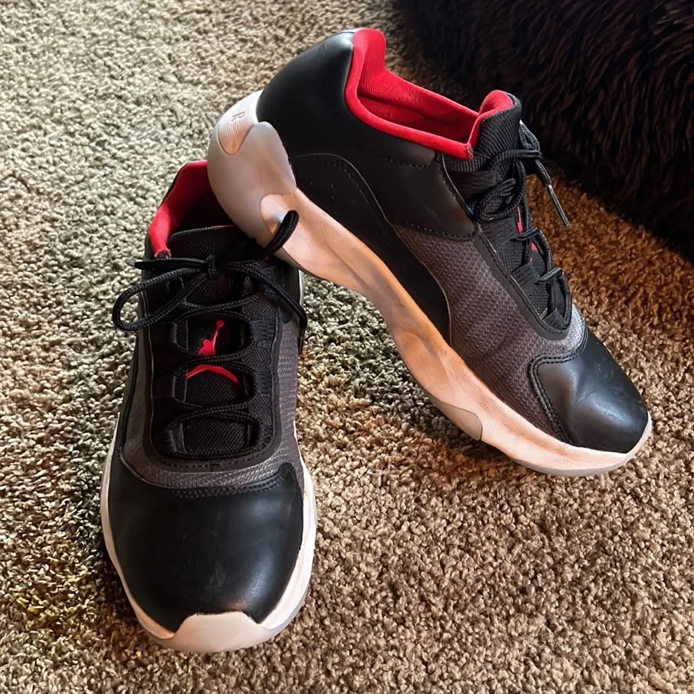 Kids Black and Red Basketball Jordan Sneakers
